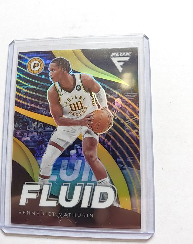 2022-23 Panini Flux Fluid #9 Bennedict Mathurin — front