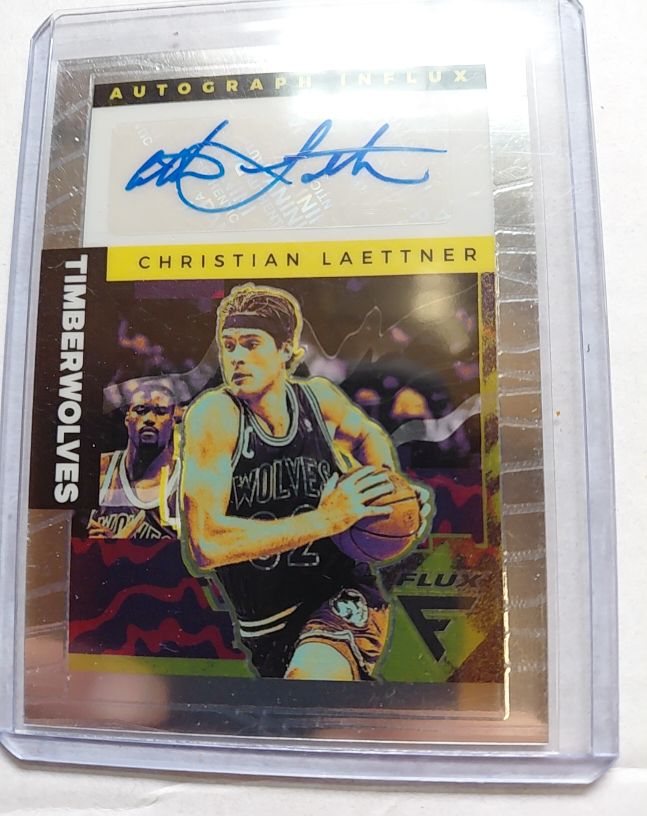 2022-23 Panini Flux Autograph Influx #AI-CL Christian Laettner — front