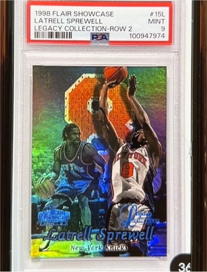 1998 Flair Showcase #15L Latrell Sprewell — front