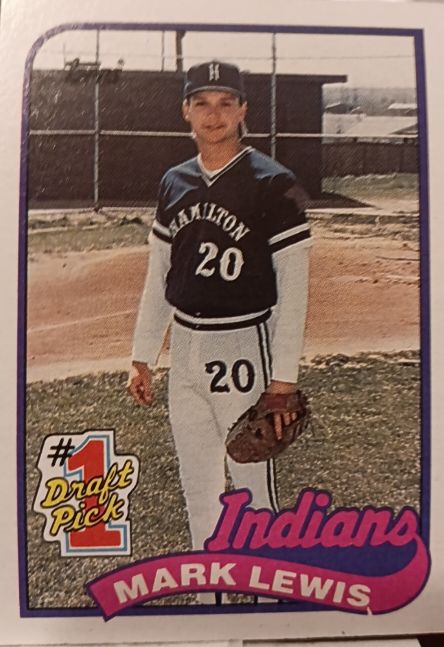 1989 Topps #222 Mark Lewis — front