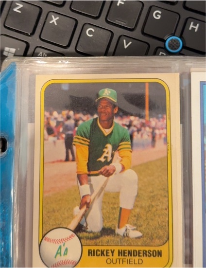 1981 Fleer #574 Rickey Henderson — front