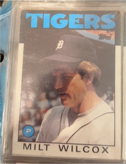 1986 Topps #192 Milt Wilcox — front