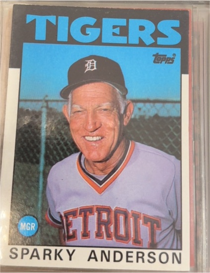 1986 Topps #411 Sparky Anderson — front