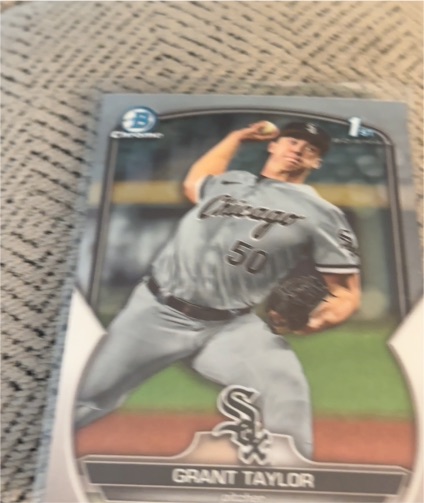 2023 Bowman Draft Chrome #BDC-8 Grant Taylor Chicago White Sox — front