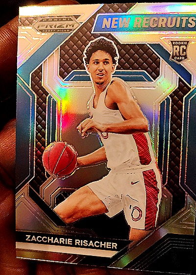 2024 Panini Prizm Draft Picks #21 Zaccharie Risacher New Recruits Silver Prizm — front