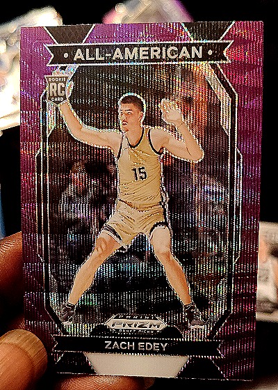 2024 Panini Prizm Draft Picks #15 Zach Edey All-American — front