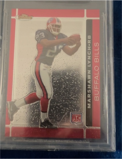 2007 Topps Finest #113 Marshawn Lynch — front