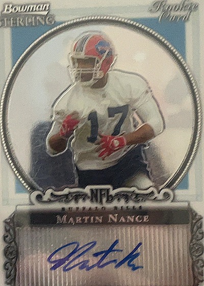 2006 Bowman Sterling Martin Nance Autograph — front