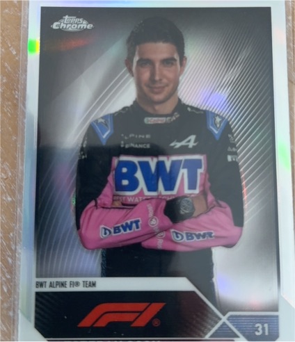 2023 Topps Chrome Formula 1 #31 Esteban Ocon BWT Alpine F1 Team — front