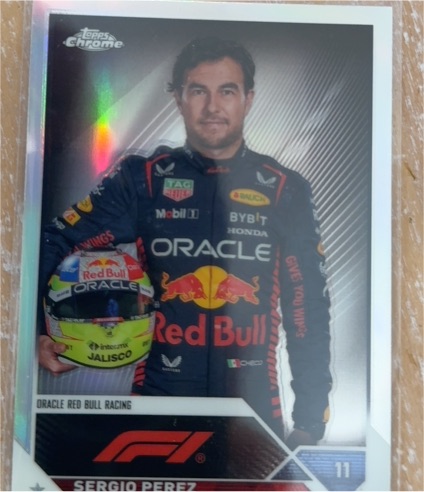 2023 Topps Chrome Formula 1 #9 Sergio Perez — front