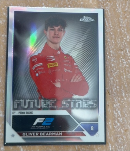 2023 Topps Chrome Formula 1 #71 Oliver Bearman Future Stars — front