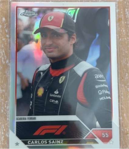 2023 Topps Chrome Formula 1 #19 Carlos Sainz — front