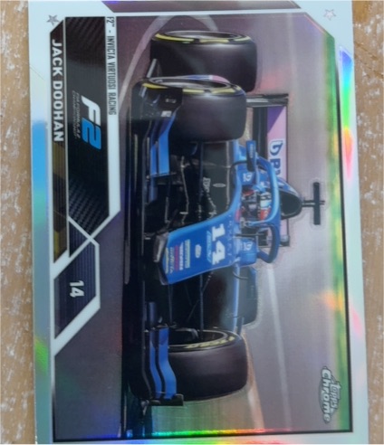 2023 Topps Chrome Formula 1 F2 #124 Jack Doohan — front