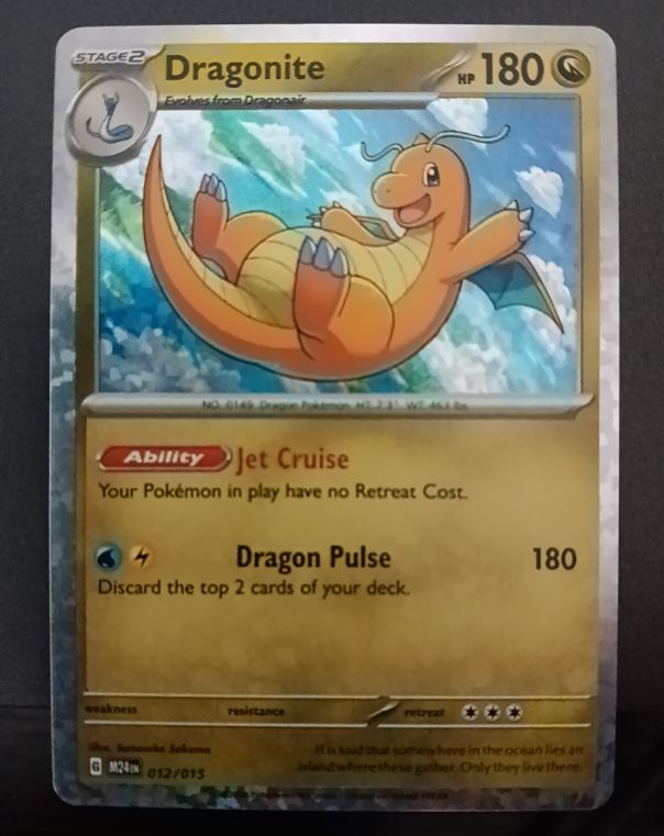2025 Pokémon McDonald's Promo #012 Dragonite — front