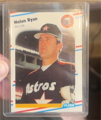 1988 Fleer #455 Nolan Ryan Houston Astros — front