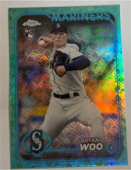2024 Topps Chrome #12 Bryan Woo — front