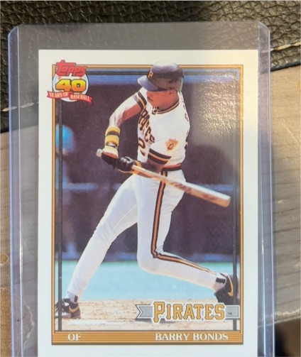 1991 Topps #570 Barry Bonds — front