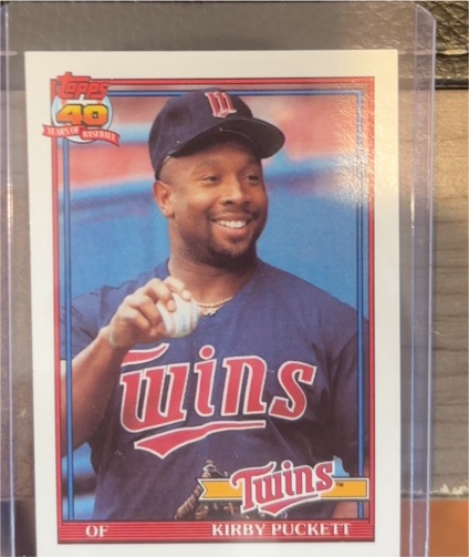 1991 Topps #300 Kirby Puckett — front