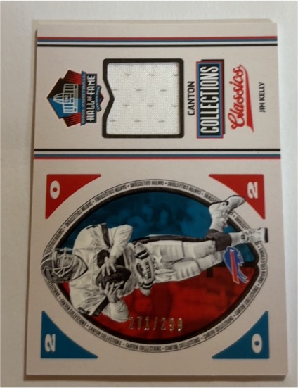2017 Panini Classics Canton Collections Swatches Jim Kelly #HOF-JK — front