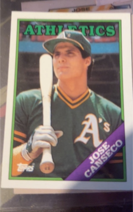 1988 Topps #370 Jose Canseco — front