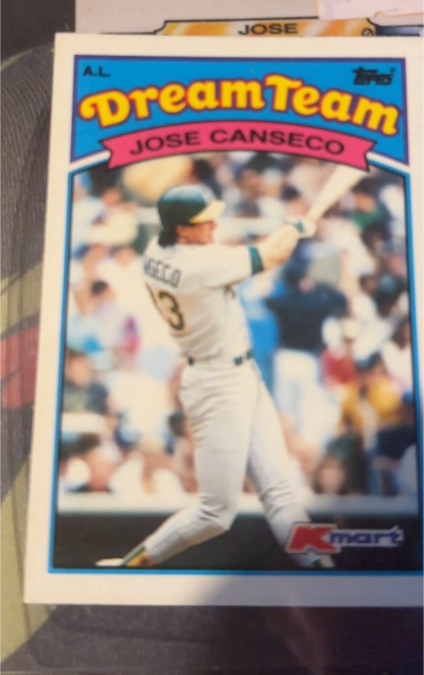 1989 Topps Kmart Dream Team #18 Jose Canseco — front