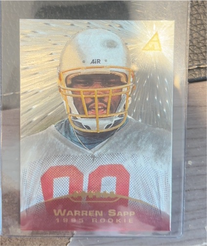1995 Pinnacle #222 Warren Sapp Rookie — front