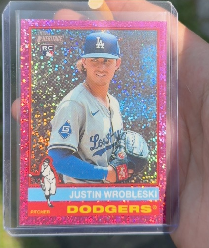 2025 Topps Heritage Chrome #319 Justin Wrobleski — front