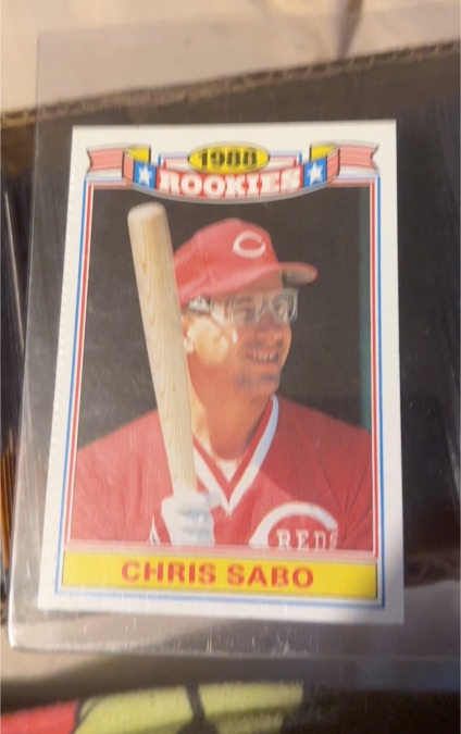 1989 Topps #17a Chris Sabo — front