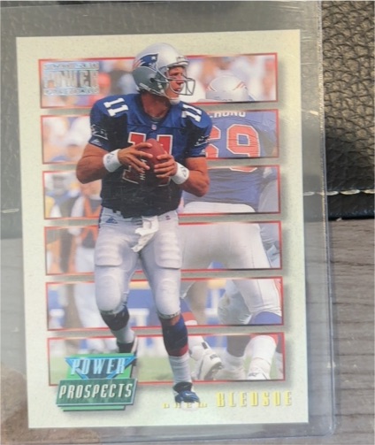 1993 Pro Set Power Prospects #PP1 Drew Bledsoe — front