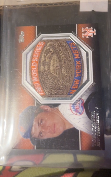 2013 Topps Manufactured Commemorative Patch #CP-45 Tom Seaver — front