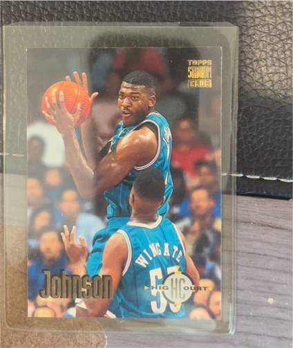 1993-94 Topps Stadium Club High Court #178 Larry Johnson — front