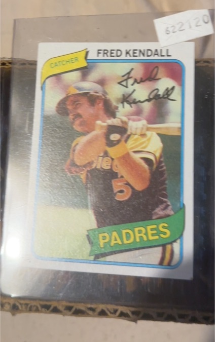 1980 Topps #598 Fred Kendall — front