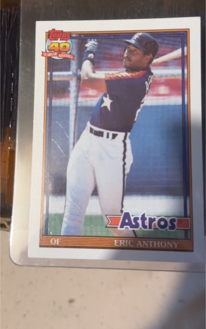 1991 Topps #331 Eric Anthony — front