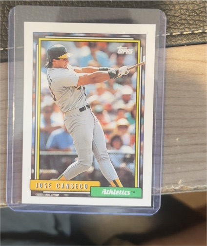1992 Topps #100 Jose Canseco — front