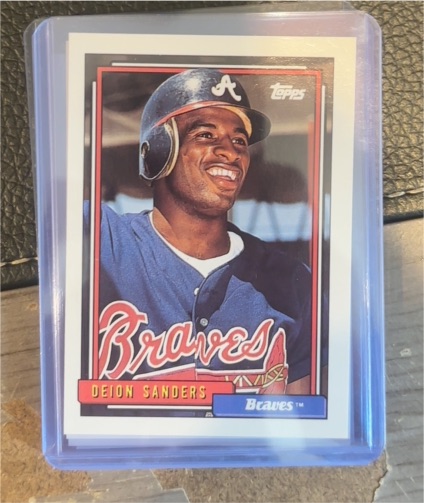 1992 Topps #645 Deion Sanders — front