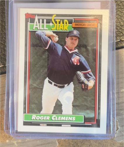 1992 Topps #405 Roger Clemens All-Star — front