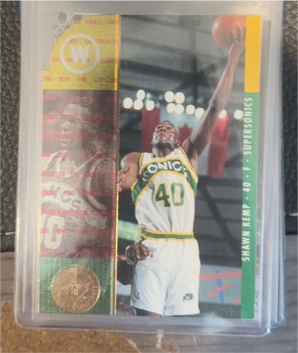 1994-95 Upper Deck SP Championship Die-Cut #25 Shawn Kemp — front