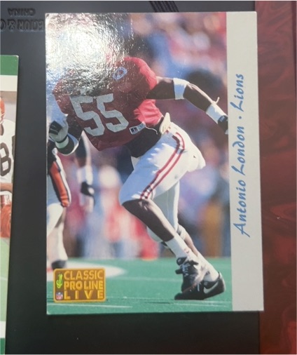 1993 Classic Pro Line Live #55 Antonio London — front