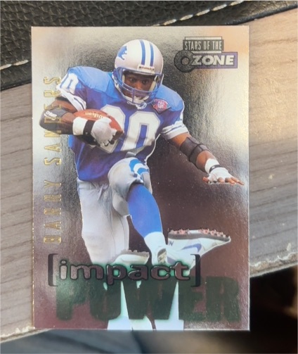 1995 Skybox Impact Power #IP26 Barry Sanders — front