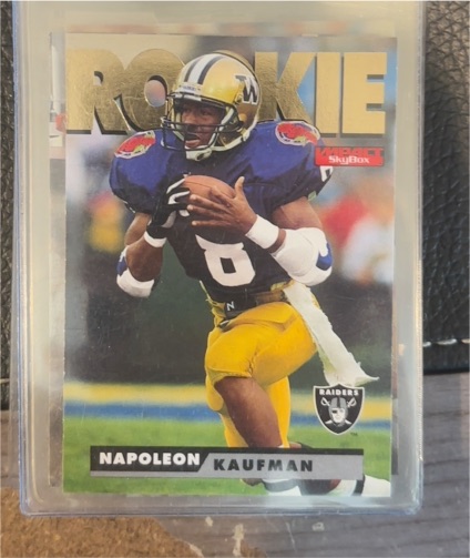 1995 SkyBox Impact #182 Napoleon Kaufman Rookie — front