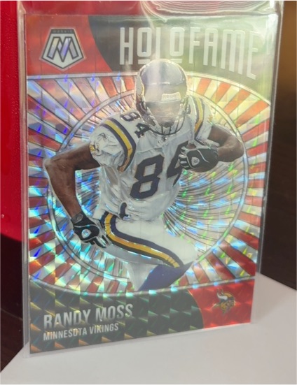 2021 Panini Mosaic Holofame Silver Mosaic Prizm #4 Randy Moss — front
