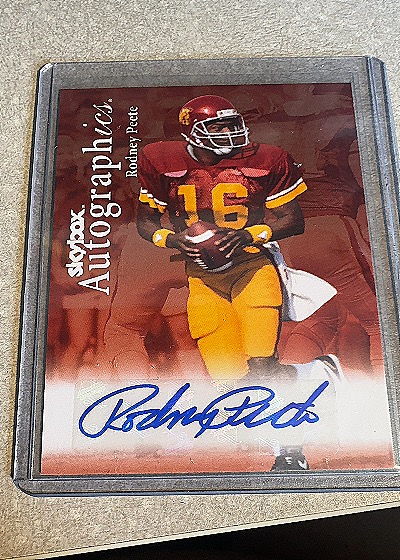2012 Fleer Retro Skybox Autographics 1999 #99AU-RP Rodney Peete — front