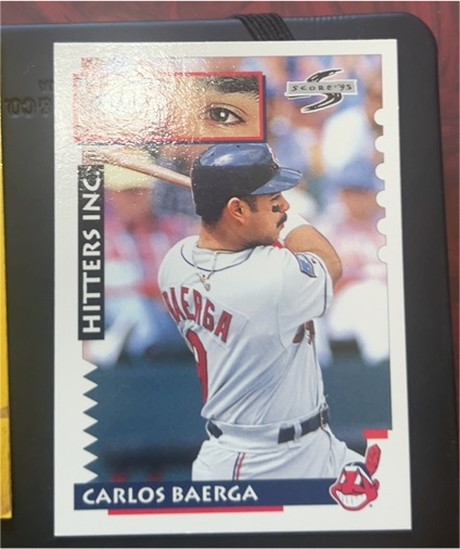 1995 Score #565 Carlos Baerga — front