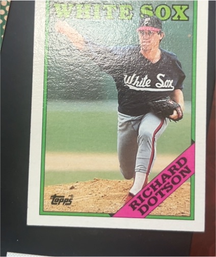 1988 Topps #209 Richard Dotson — front