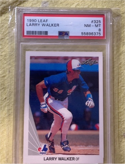 1990 Leaf #325 Larry Walker — front