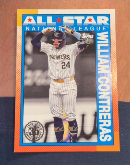 2025 Topps Series 2 #90AS-42 William Contreras 1990 All-Star Insert — front
