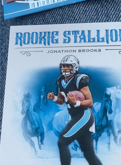 2024 Panini Contenders #23 Jonathon Brooks Rookie Stallions — front