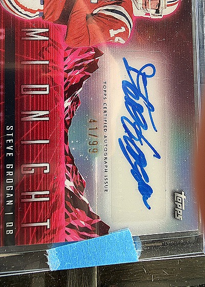 2023 Topps Midnight #41 Steve Grogan — front