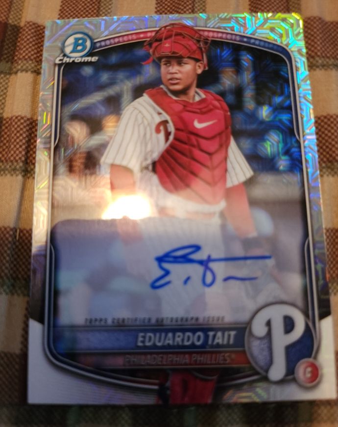 2025 Bowman Chrome #BMA-ET Eduardo Tait — front