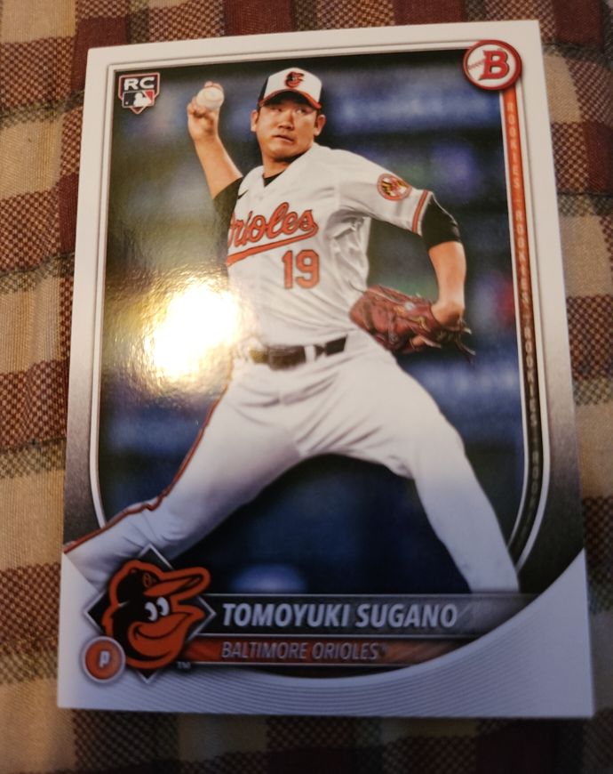 2025 Bowman #41 Tomoyuki Sugano Baltimore Orioles RC — front